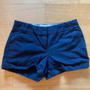 Navy J. Crew Classic Twill Chino Short
